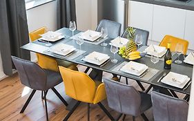 Golden Home With Barbecue, Yoga, Football Table